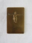 A small German bronze Gymnastics themed