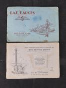 RAF Badges cigarette card collectors boo