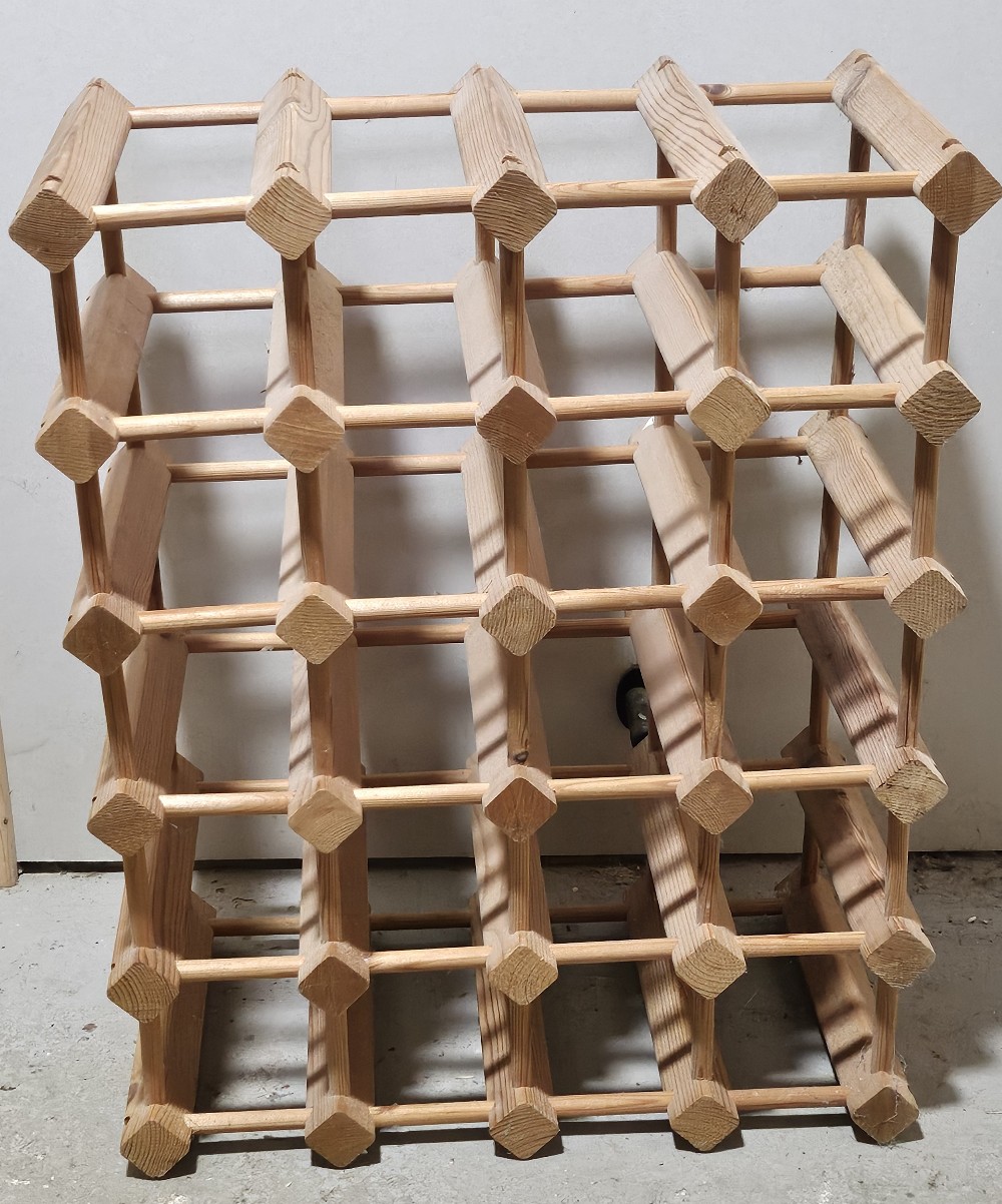 Two wooden wine racks. - Image 2 of 3