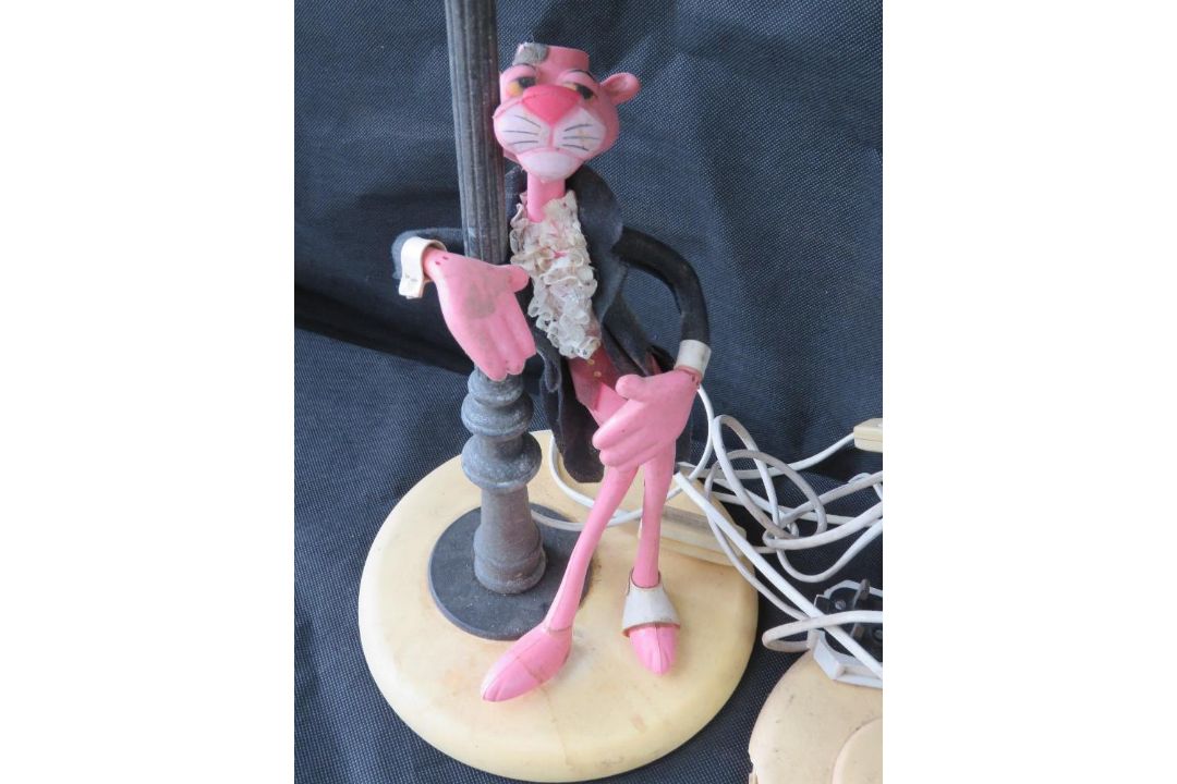 Three Pink Panther lamps, a/f. - Image 2 of 4