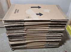Cardboard boxes, each 18