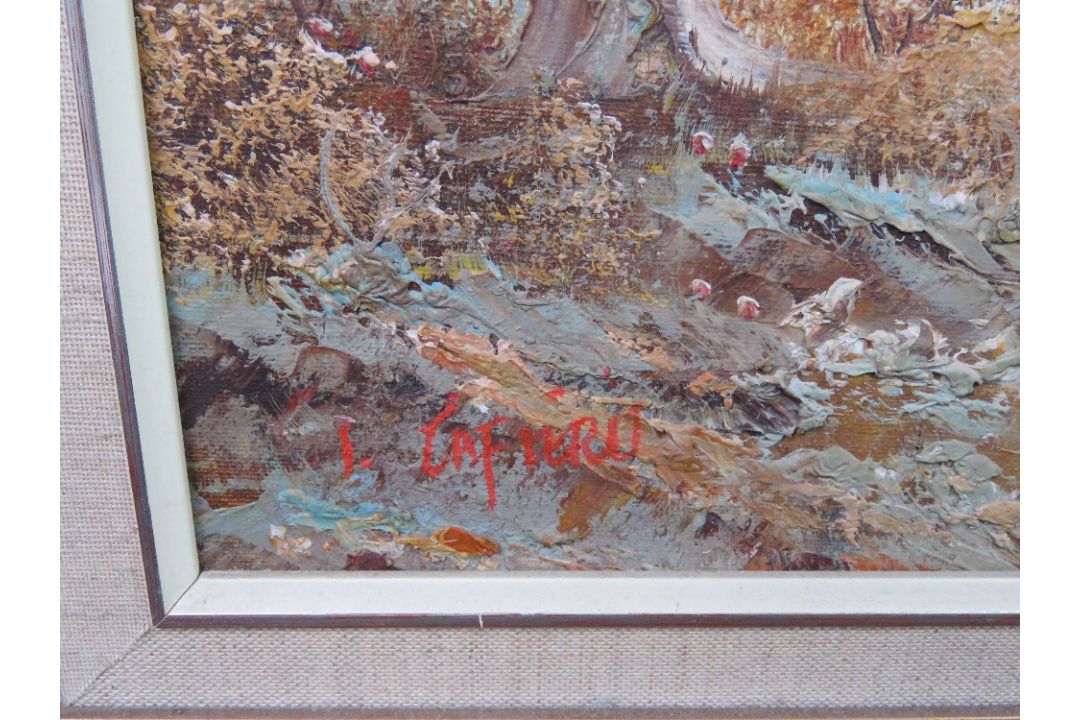 A 20th century oil painting of woodland - Image 2 of 2