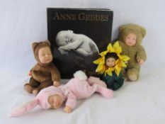 Anne Geddes; art book and four baby doll