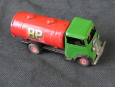 A Triang Minic Toys clockwork BP tanker.