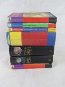 A quantity of Harry Potter books.