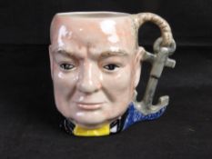 A Churchill toby jug by Shorter.