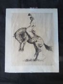Signed print 'Cowboy' by Tuket, signed i