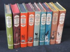 A set of vintage books.