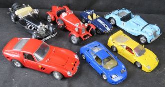A quantity of model cars mostly by Burago.