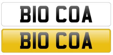 Private Registration on Retention - B10 COA - No Reserve