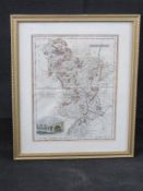 Archibald Fullarton 1833 map of Derbyshire from 'A New and Comprehensive Gazetteer of England and