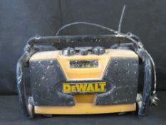 A Dewalt radio. Disclaimer: electrical items are sold as untested and without guarantee.