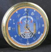 A large Masonic wall clock