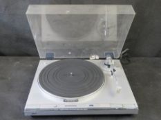 A JVC direct drive turntable.