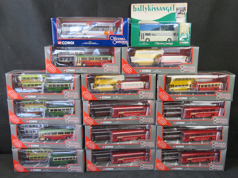 Scale model vehicles, Corgi Original Omnibus, 16 boxes sets including ballykissangel set.