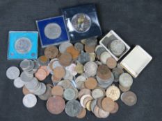 A quantity of assorted coinage.