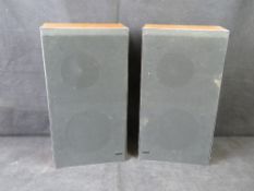A pair of Bang & Olufsen Beovox S30 speakers.