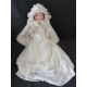 An Armand Marseilles bisque head baby doll, 3418, cloth body, sleepy eyes and closed mouth. - Image 1 of 9