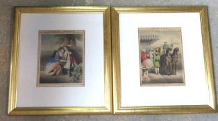 Two Brandard steel engravings mounted in pair of contemporary frames.