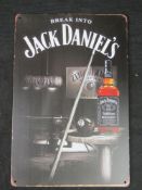 A contemporary Jack Daniels advertising sign.