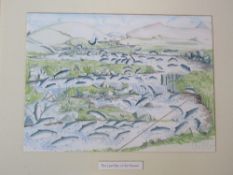 Signed print; The Last Day of the Season, signed by the artist Charles Dunn, framed and mounted.