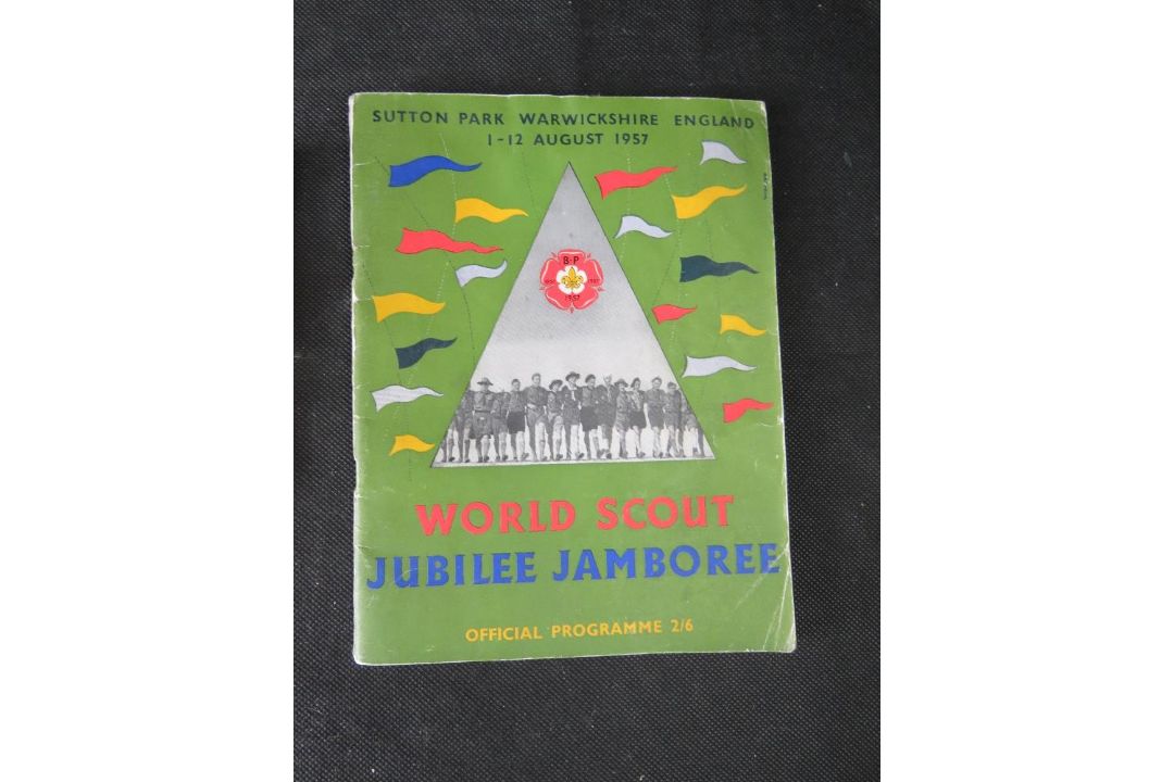 A quantity of Scouts ephemera including badges, medals, beret, belts, original poster, - Image 12 of 15