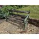 A garden bench with cast iron ends, approx 152cm wide. - Image 1 of 3