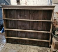A large and impressive pine Welsh dresser, 160cm wide,
