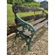 A garden bench with cast iron ends, approx 152cm wide. - Image 3 of 3