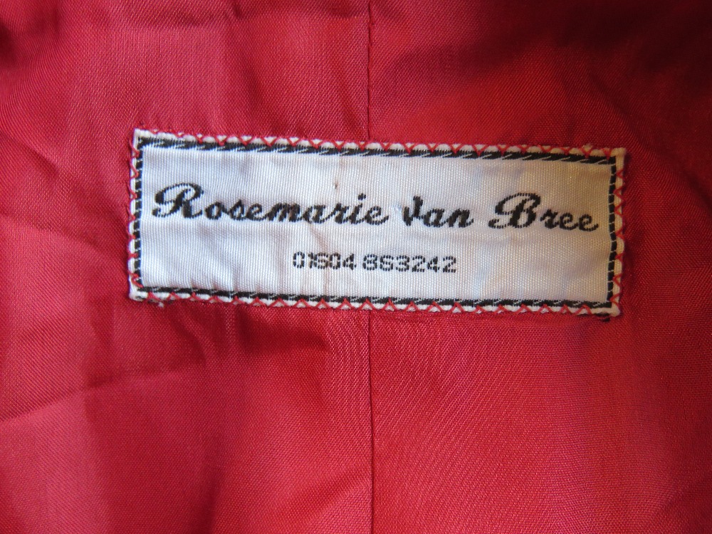 Designed and made by Rosemarie van Bree; ladies coat - wool/cashmere content but no label, - Image 4 of 4