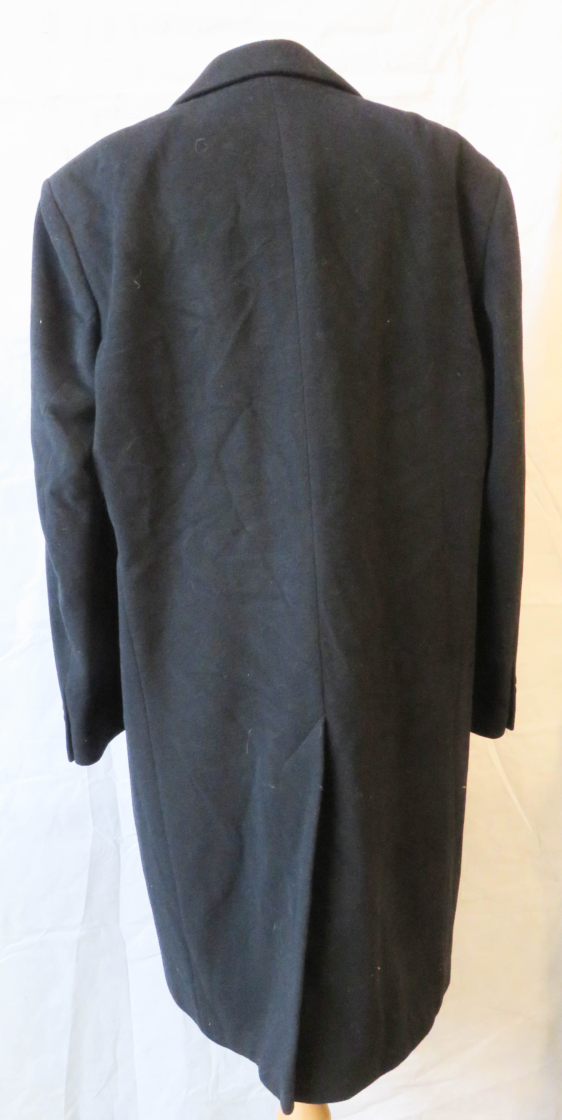 A 75% wool black evening coat by M&S size Medium 38-40" chest. - Image 2 of 3