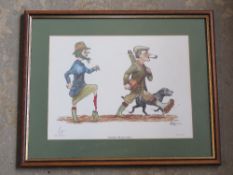 Signed print; Another Perfect Day, signed by the artist Bryn Parry, framed and mounted,