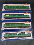 Four Bachmann OO Gauge carriages.