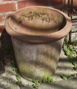 A terracotta garden pot, approx. 40cm dia x 38cm high.
