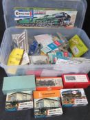 A quantity of assorted model railway kits, engine,