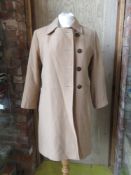 Designed and made by Rosemarie van Bree; ladies coat - wool/cashmere content but no label,