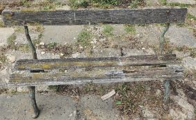 A beautiful 'faux bois' garden bench, late 19th century,