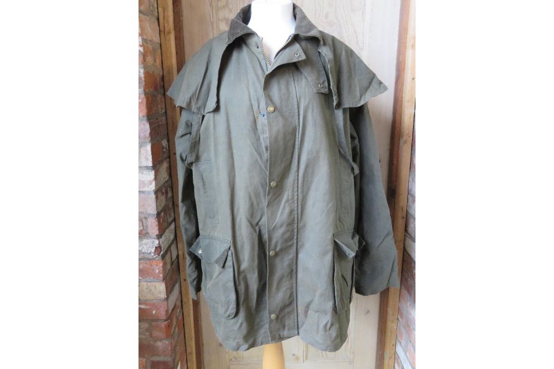 A waxed cotton jacket by Game size L. - Image 1 of 4