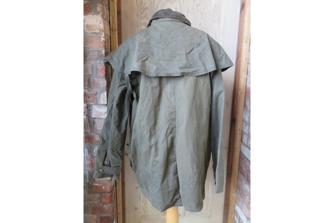 A waxed cotton jacket by Game size L. - Image 2 of 4