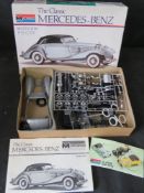 A Monogram Mercedes-Benz scale model car kit.