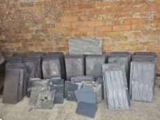 A quantity of roofing slates.