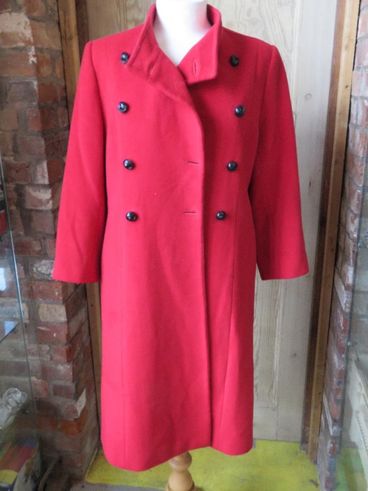 Designed and made by Rosemarie van Bree; ladies coat - wool/cashmere content but no label,