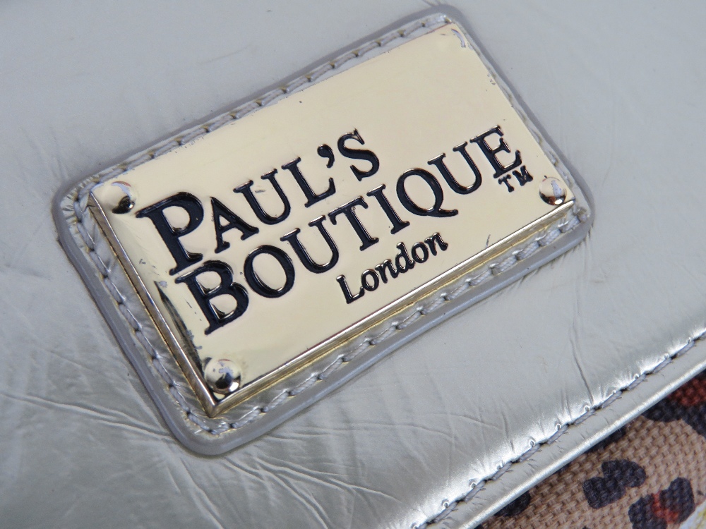 A Paul's Boutique leopard print and floral pattern handbag approx 24cm wide. - Image 2 of 2
