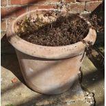 A terracotta garden pot, approx. 44cm dia x 35cm high.