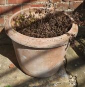 A terracotta garden pot, approx. 44cm dia x 35cm high.