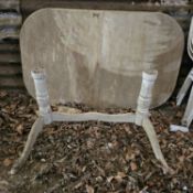 A table with removable worktop.