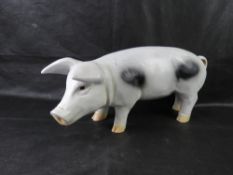 A fibreglass piglet.
