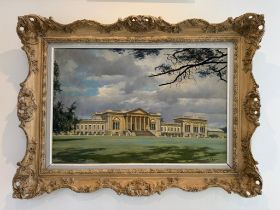 David Shepherd (1931-2017) Oil on canvas. South Front of Stowe School, Buckinghamshire.