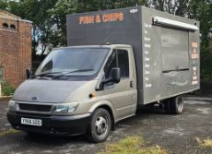 2001 Ford Transit 350 LWB TD A custom-fitted catering van with appliances including two griddles,