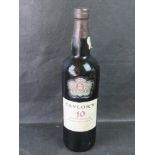 Taylor's 10 year old tawny port, sealed bottle.